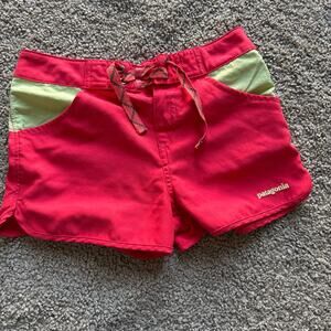 Patagonia Girls' Forries Shorey Board Red Shorts Size 8